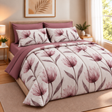 Trapunta invernale Juliet's line, MAGNOLIA, DOUBLE FACE, 320gr Matrimoniale 100% Made in Italy Stampa Digitale 3D Qualità Premium