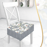 Coppia Cuscini con molla imbottiti fantasia IRIS coprisedia cuscini cucina 2 pezzi
