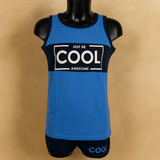 Pigiama Canotta e Pantaloncino S435 Mastro bianco Cotone Uomo Made in Italy