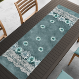 Runner striscia o tovaglietta da tavolo LAURA cotone 40cmX140cm cucina tavola Made in Italy