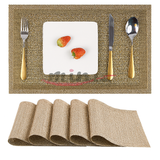 Tovagliette pacco da 6 pezzi Sottopiatti Preziosa home Lavabili da Tavolo in PVC modello 0003, Antiscivolo, Resistenti al Calore, Adatto per Tavolo da Pranzo E Cucina Copritavolo 0803