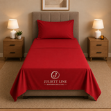 Completo Letto Singolo, MADD home tinta unita lenzuola federe Made in Italy