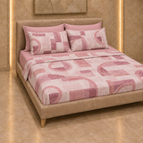 Lit simple complet et lit double 1609 09 My Princess Grey Eyes "Ferragni" Impression numérique 3D Marta Marzotto + 2 taies d'oreiller fabriquées en Italie