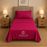 Completo Letto Singolo, MADD home tinta unita lenzuola federe Made in Italy