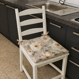 Confezione 6 Cuscini per Sedia DESIRE Marta Marzotto con laccetti 4 punti, imbottiti, copri sedia cucina coordinato