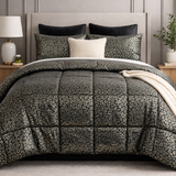 Trapunta Invernale Matrimoniale in velluto ,CLAIRE , Pierre Cardin, fantasia animalier, Made in Italy