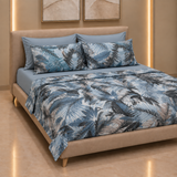Lit simple complet et lit double 1609 09 My Princess Grey Eyes "Ferragni" Impression numérique 3D Marta Marzotto + 2 taies d'oreiller fabriquées en Italie