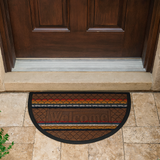 Zerbino gommato antiscivolo super assorbente mezza luna, fuori porta, tappeto colorato 45cm X 75cm pvc 0524