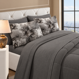 Set Completo Letto Matrimoniale - BEATRICE - in POLICOTONE stampa digitale 3D Marta Marzotto + 4 federe Made in Italy