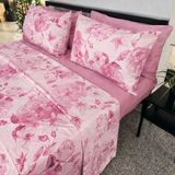 Lit simple complet et lit double 1609 09 My Princess Grey Eyes "Ferragni" Impression numérique 3D Marta Marzotto + 2 taies d'oreiller fabriquées en Italie