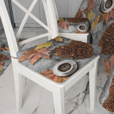 CUSCINI sedia 6 pezzi esclusivo MADD Home moderno coordinato cucina FANTASIA CUORE CAFFE' - Made in Italy 0008