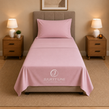 Completo Letto Singolo, MADD home tinta unita lenzuola federe Made in Italy