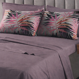 Lit simple complet et lit double 1609 09 My Princess Grey Eyes "Ferragni" Impression numérique 3D Marta Marzotto + 2 taies d'oreiller fabriquées en Italie