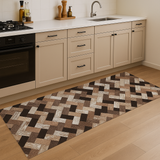 Tapis Rectangles Gris - Marta Marzotto 100% fabriqué en Italie Caoutchouc antidérapant Anti-teinture Impression 3D Divers Fantasmes