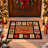Zerbino gommato, Natalizio antiscivolo ,SOMMARUGA, tappeto, 50cm X 80cm, natale