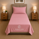 Completo Letto Singolo, MADD home tinta unita lenzuola federe Made in Italy