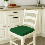 Emballage 6 coussins de siège avec rembourrage à ressort, couleur unie, oreillers de la chaise de cuisine