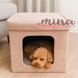 Pouf Contenitore quadrato / Cuccia Cane Gatto per animali, Preziosa home 0020