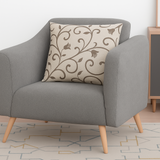 Federa Foderina arredo fantasia DESIRE' BA collection Per Cuscino 40x40 Con Zip, Made In Italy