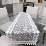 Runner striscia in macramè,VENERE, Berenice ,40X140cm, Made in Italy