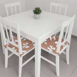 6 Cuscini per Sedia con laccetti 4 punti, imbottiti, BA Collection FIOCCO 0907