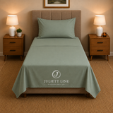 Completo Letto Singolo, MADD home tinta unita lenzuola federe Made in Italy