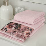 Set Asciugamani ANGELICA Viso con balza digitale + Ospite tinta unita in Spugna, Marta Marzotto  varie colorazioni - Made in Italy