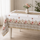 Tovaglia x6 o x12 LAURA - fantasia fiori Marta Marzotto, Made in Italy vari colori