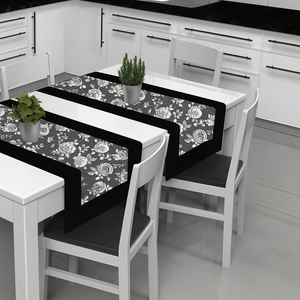 Runner striscia o tovaglietta da tavolo CLARA cotone 40cmX140cm cucina tavola Made in Italy 0226