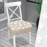 Coppia Cuscini con molla imbottiti fantasia FORTUNA coprisedia cuscini cucina 2 pezzi