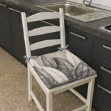 Confezione 6 Cuscini per Sedia ELENOIRE Marta Marzotto con laccetti 4 punti, imbottiti, copri sedia cucina coordinato