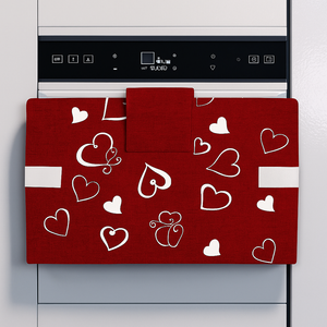 Copriforno imbottito fantasia PARIS cucina copriforno 55cm X 42cm coordinato Made in Italy vari colori 0603