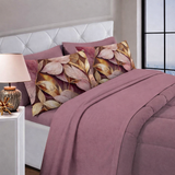 Lit simple complet et lit double 1609 09 My Princess Grey Eyes "Ferragni" Impression numérique 3D Marta Marzotto + 2 taies d'oreiller fabriquées en Italie