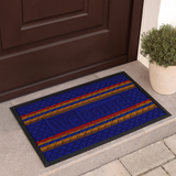 Zerbino gommato antiscivolo super assorbente rettangolare, fuori porta, tappeto colorato 45cm X 75cm pvc 0524