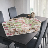 Centro tavola pasquale, Quadrato, ENSEMBLE, Marta Marzotto, 90cm X 90cm tavolo coordinato cucina