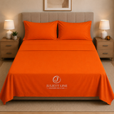 Completo Letto Matrimoniale 100% Cotone MADD home tinta unita lenzuola federe Made in Italy 0100