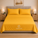 Completo Letto Matrimoniale 100% Cotone MADD home tinta unita lenzuola federe Made in Italy 0100