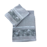 Asciugamani Viso + Ospite IRGE 1+1 EVA in spugna, vari colori - Made in Italy