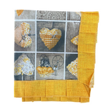 Centre de centre shabby carré avec une table de cuisine coordonnée de 90cm x 90cm