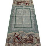 Runner Natalizio Olaf BABBO NATALE in Gobelin 45x100cm Preziosa home, varie fantasie, Made in Italy