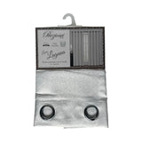 COPPIA TENDE PREZIOSA HOME Linea Laguna 290 var. 71  PANNELLI CON ANELLI 140cmx290cm