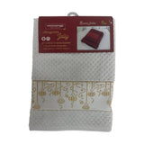 Set asciugamani 1+1 natalizio JOLLY, viso + ospite in spugna Made in Italy - 0998