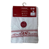 Set asciugamani 1+1 natalizio JOLLY, viso + ospite in spugna Made in Italy - 0998