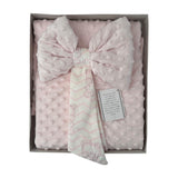 Copertina culla con Fiocco Nazareno Gabrielli  double face Copertina per Carrozzino e culla In coral pile rosa, blu, e beige