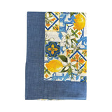 Runner striscia o tovaglietta da tavolo cotone fantasia CAPRI 45cm X 140cm cucina tavola VARI COLORI Made in Italy