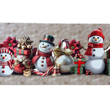 Tappeto Passatoia Natalizio - SNOWMAN - Marta Marzotto 100% Made in Italy Gommato Antiscivolo Antimacchia stampa 3D