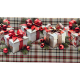 Tappeto Passatoia Natalizio - PACCHETTI DI NATALE - Marta Marzotto 100% Made in Italy Gommato Antiscivolo Antimacchia stampa 3D