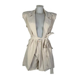 Coordinato Giacca e Pantaloncino con cintura in vita, Made in Italy