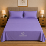 Completo Letto Matrimoniale 100% Cotone MADD home tinta unita lenzuola federe Made in Italy 0100
