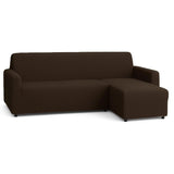 Copridivano con penisola Zuccissime, tinta unita, 2-3-4 Posti Con Penisola Destra E Sinistra, Made in Italy,